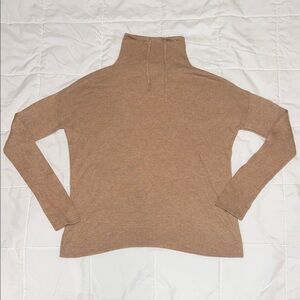 Lou & Grey Camel Cowl Neck Sweater